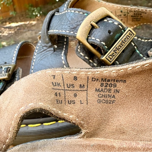 Dr Martens 8209 Vintage 90’s Black Triple Buckle Chunky Platform Sandals. M8 W9 - Picture 12 of 15